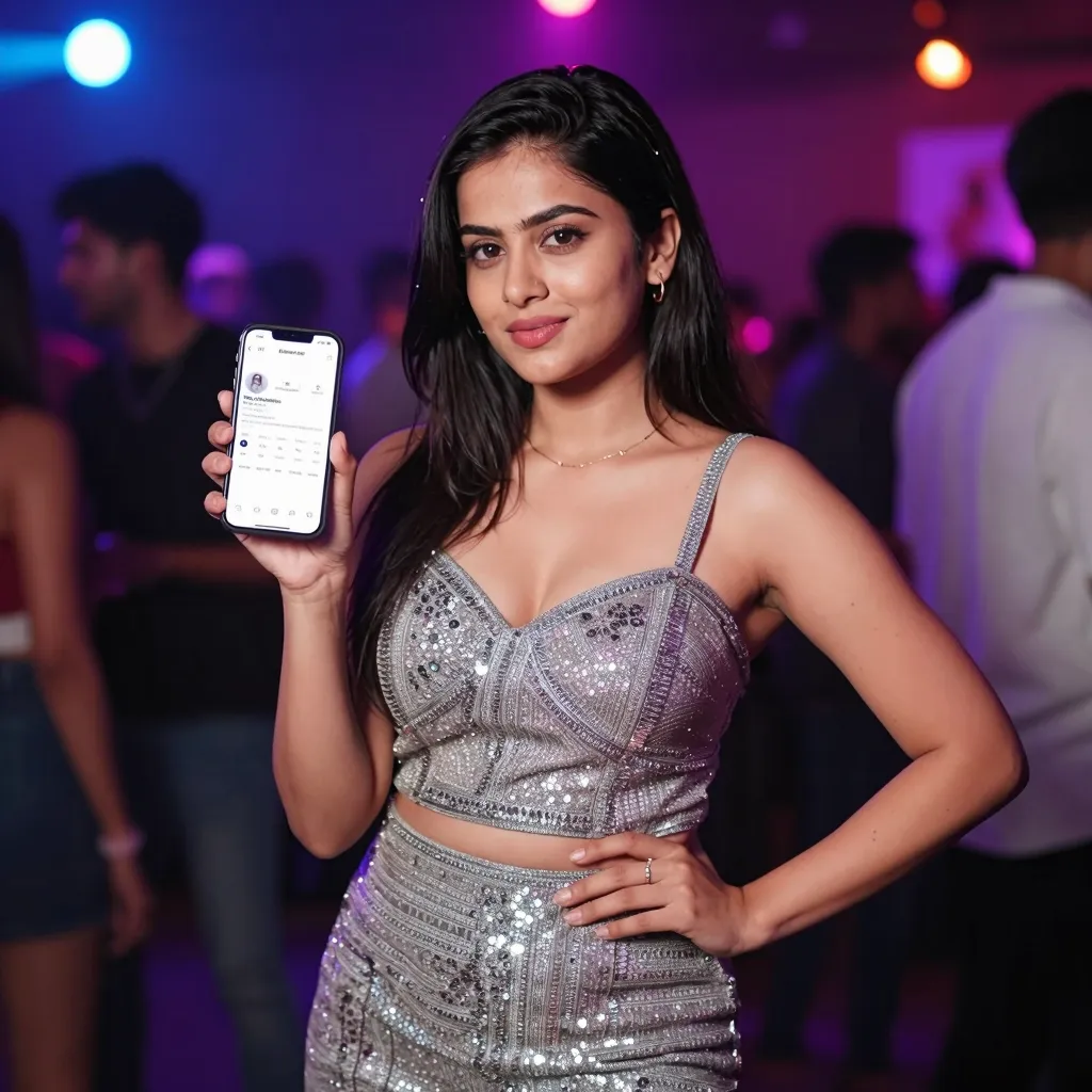 Influencer showing auto likes on Instagram