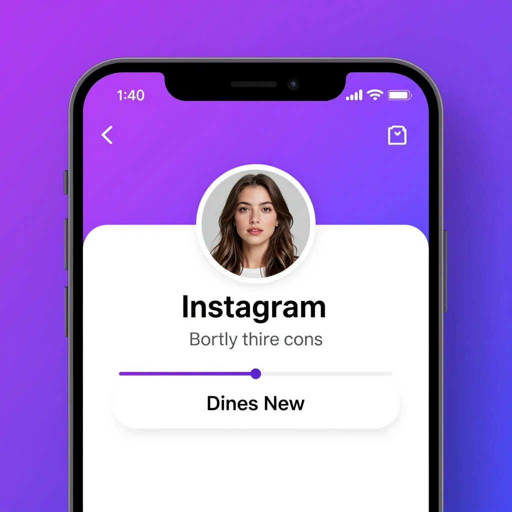 Instagram profile with growing follower count