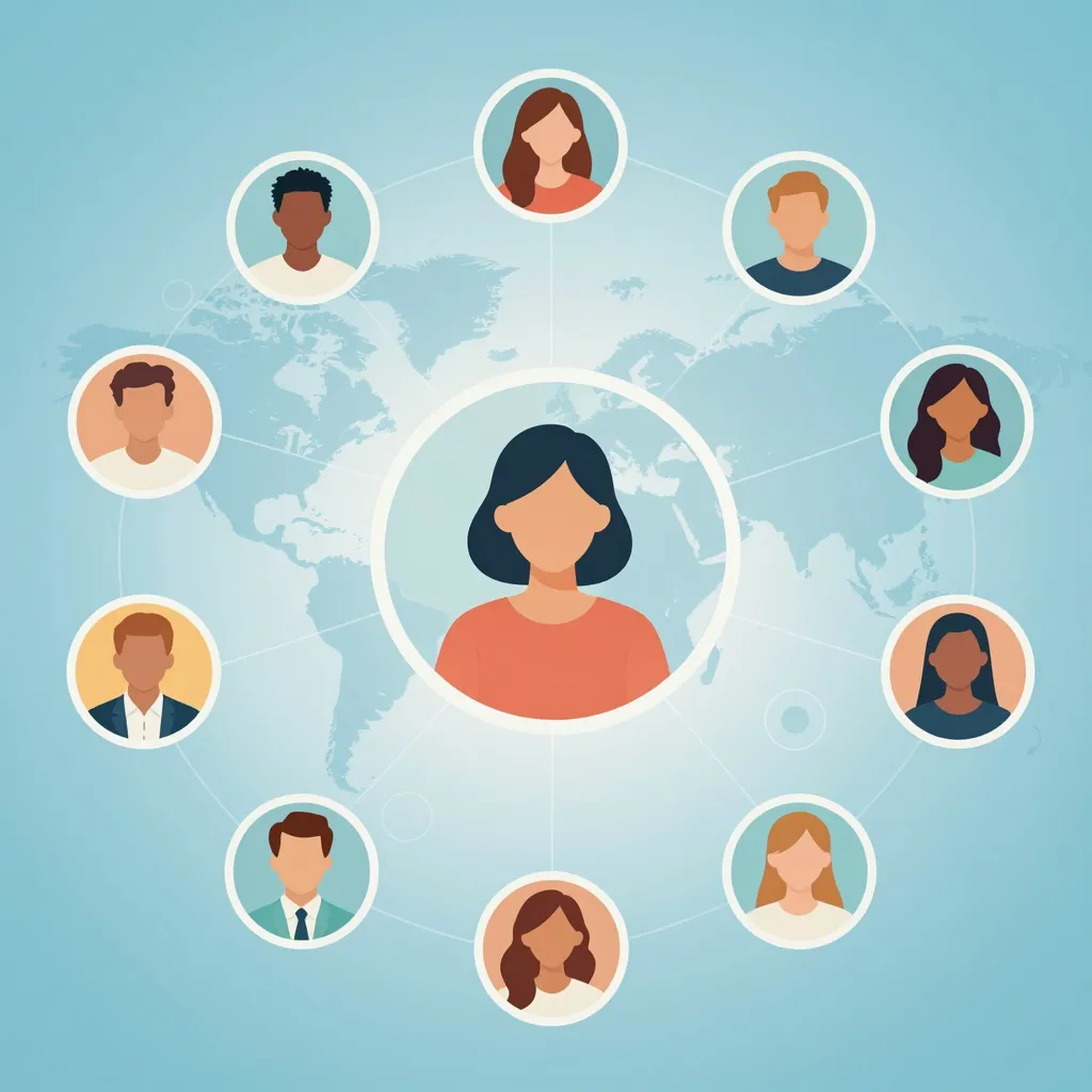 Connected social media audience network