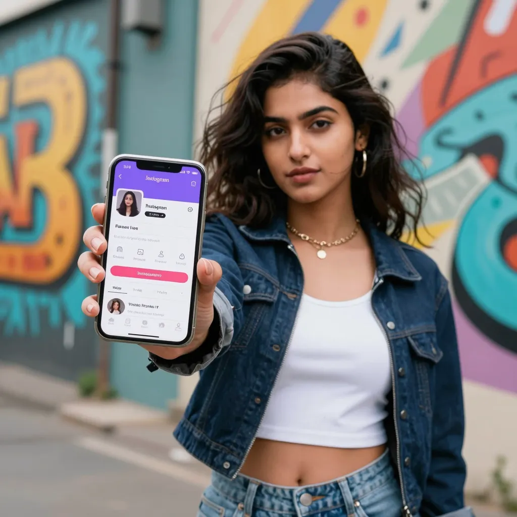 Influencer with Instagram video views