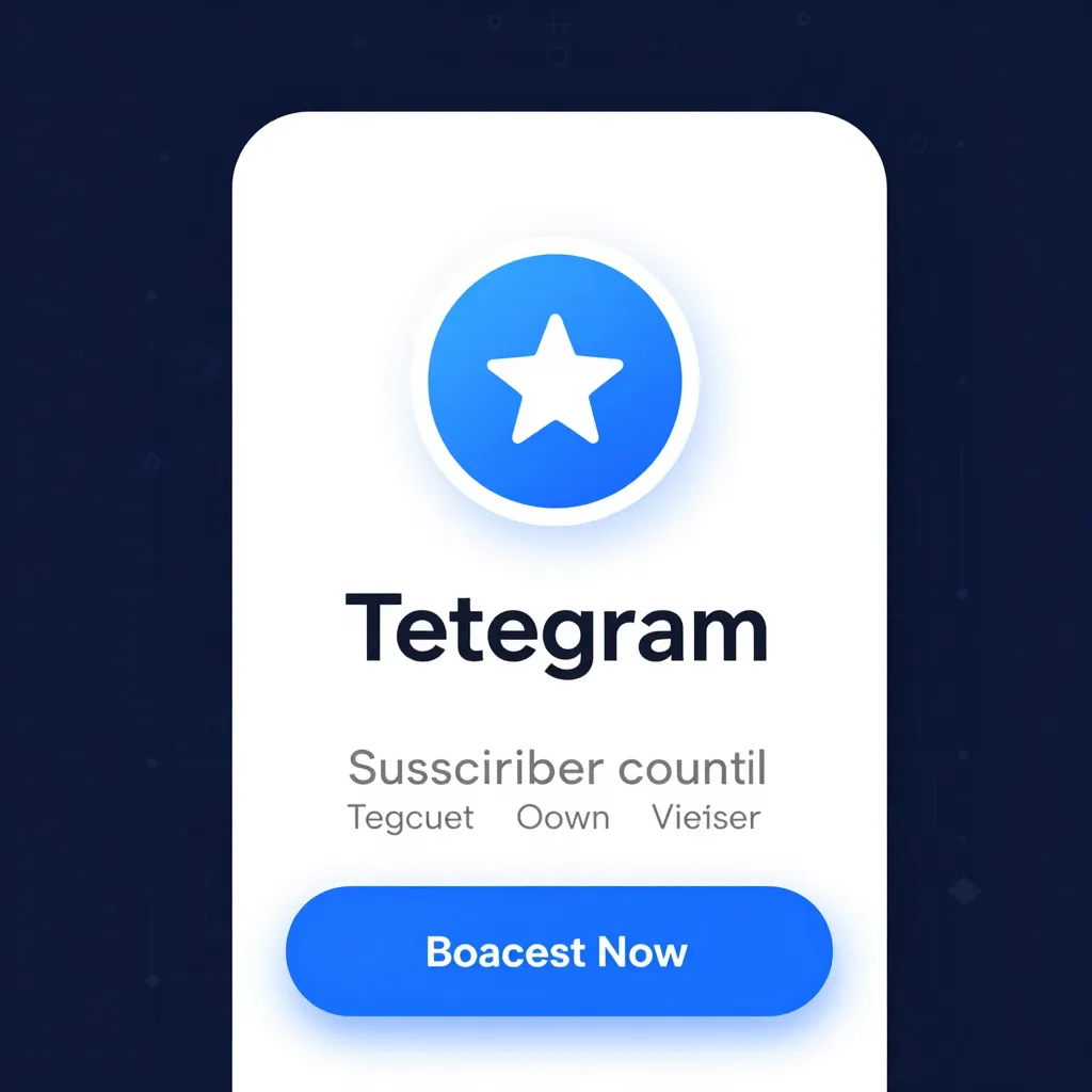 Telegram channel with subscriber count