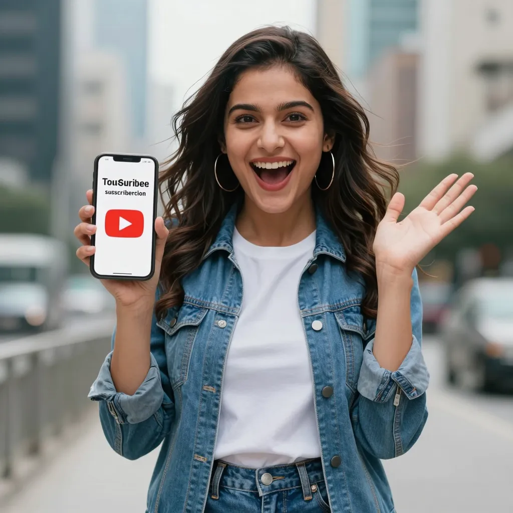 Successful YouTuber with subscriber milestone